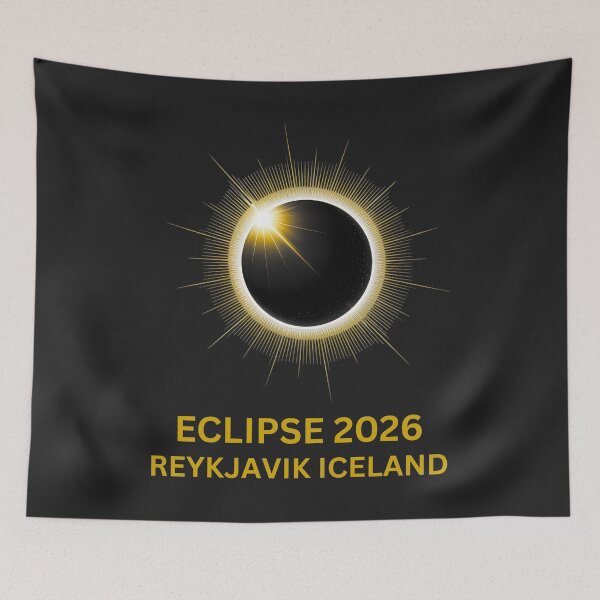 Item preview,  Eclipse 2026 Reykjavik Iceland: Chasing Shadows Finding Light Art designed and sold by elynne9.
