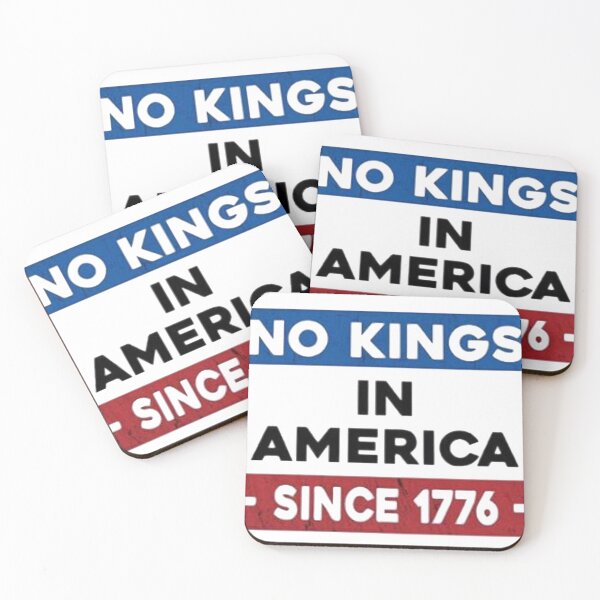Item preview, Trending No Kings Unisex-Adults Black Modern King Letter Print T-Shirt designed and sold by numedia1.
