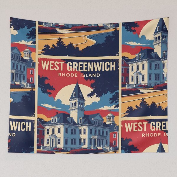 Item preview, West Greenwich Rhode Island 1950s USA Vintage Travel Tourism designed and sold by TravelersGems.