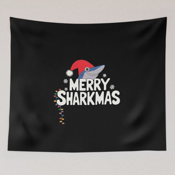 Item preview, Funny Merry Sharkmas | Santa Shark Christmas Design designed and sold by MartaDreamCraft ⭐⭐⭐⭐⭐.