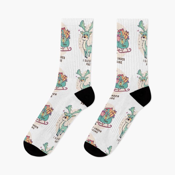 Item preview, I Sleigh Under Pressure – Funny Christmas Reindeer Art designed and sold by jelonkaa.