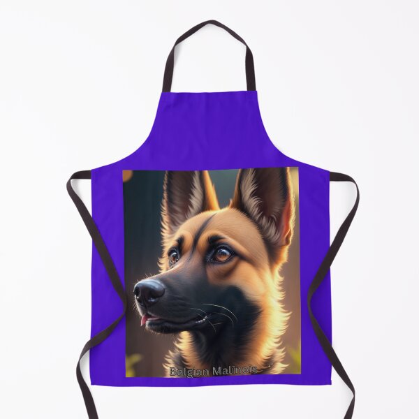 Item preview, Portrait of a Belgian Malinois in Warm Sunset Light designed and sold by KJ-Books.