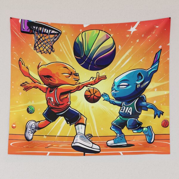 Item preview, Cosmic Basketball and Chaos designed and sold by Zofia Sosnecka.