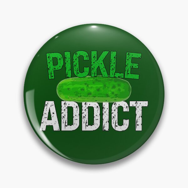 Item preview, Pickle Addict Funny Vegetable Saying designed and sold by SharpThreadZ.