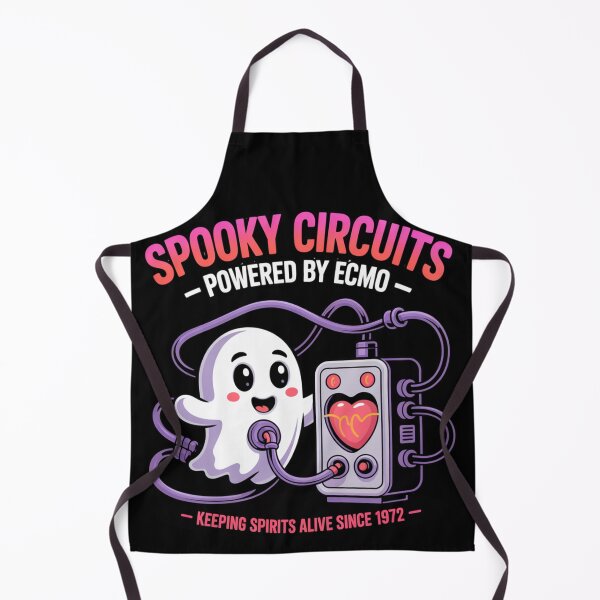 Item preview, Halloween ECMO – Spooky Circuits Life Support Tee designed and sold by CrunchyGoats.