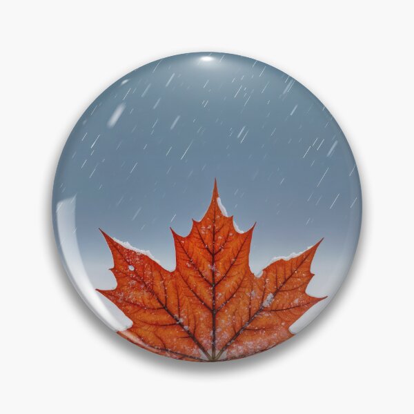 Item preview, Maple Leaf In Fresh Snowfall designed and sold by Maria Dryfhout.