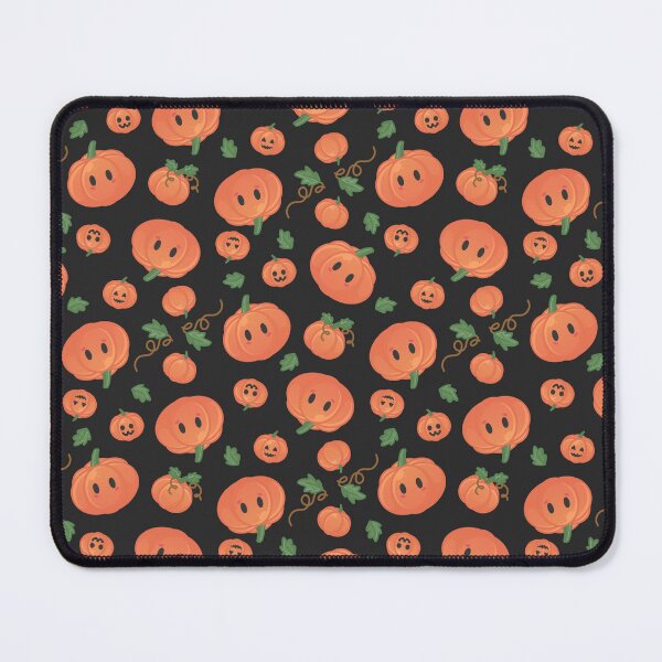 Item preview, Cute chibi seamless pumpkin Pattern designed and sold by FoxesAndFinnStudio.
