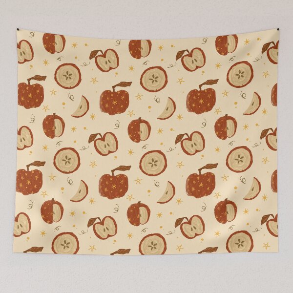Item preview, Starry Apple Pattern designed and sold by CloudyAppleArt.