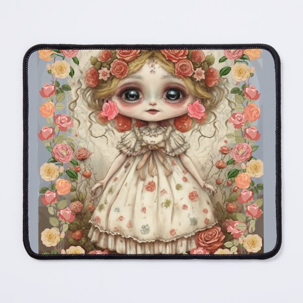 Item preview, Beautiful doll with big eyes in roses designed and sold by DZIERANA.
