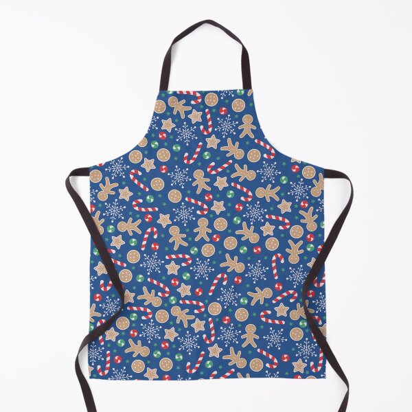 Item preview, multicolour christmas candy pattern blue designed and sold by winterpumpkin.