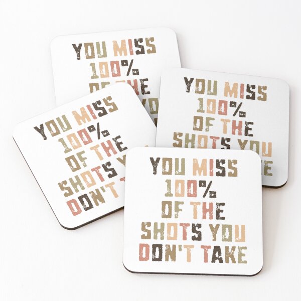 Item preview, You Miss 100% of the Shots You Don’t Take – Hockey Canada Motivational Quote designed and sold by SkeletonsDanger.