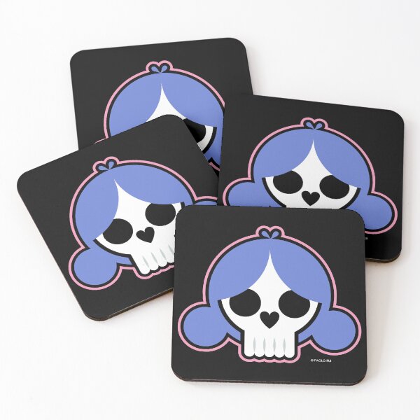 Item preview, Halloween Gals’ Skulls 6 - Mina designed and sold by PaoloRuiDesign.