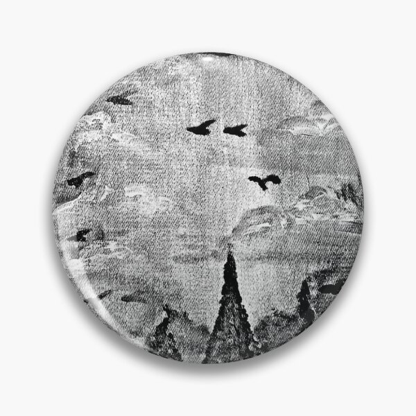 Item preview, Mountains, hills, clouds, trees and birds designed and sold by Nnone.