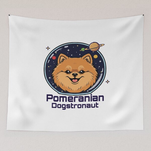 Item preview, Pomeranian Dogstronaut – Cute Dog in Space designed and sold by The Real Life Symphony.