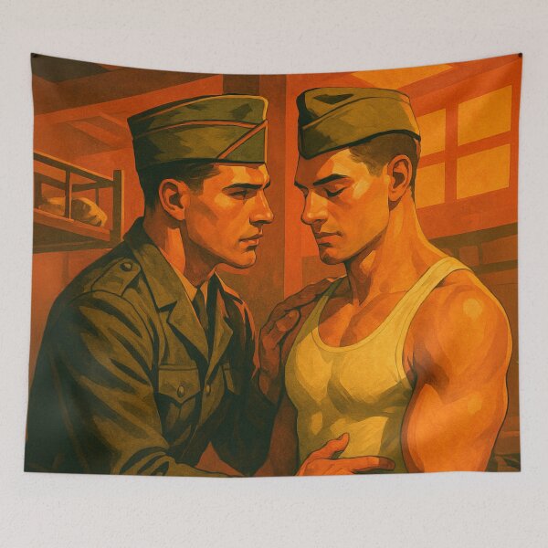 Artikelvorschau, Vintage Armee Männer entworfen und verkauft von ArtFactoryAI.
