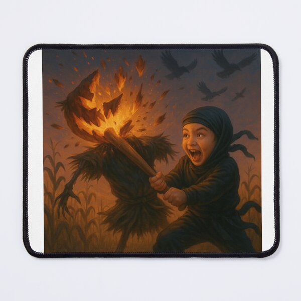 Item preview, Ninja kid smashes pumpkin designed and sold by KevinGarden.