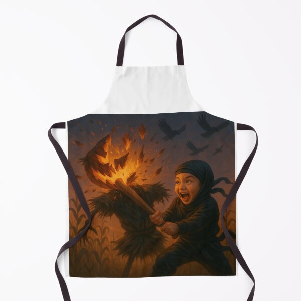 Item preview, Ninja kid smashes pumpkin designed and sold by KevinGarden.