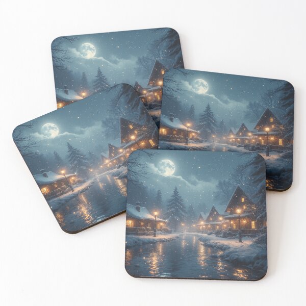 Item preview, Stream of Light: A Village Beneath the Moon" designed and sold by NaomiRut.