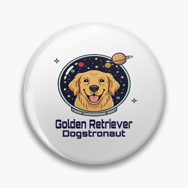 Item preview, Golden Retriever Dogstronaut  – Cute Dog in Space designed and sold by The Real Life Symphony.