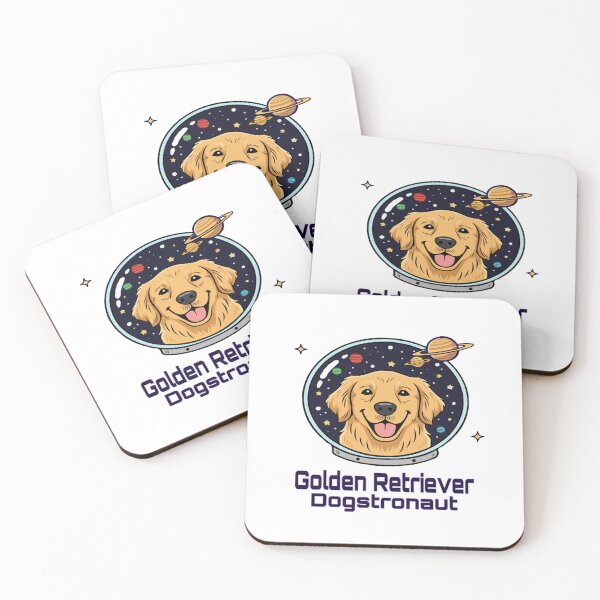 Item preview, Golden Retriever Dogstronaut  – Cute Dog in Space designed and sold by The Real Life Symphony.