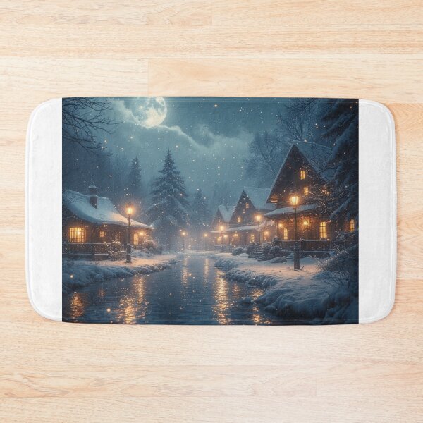 Item preview, Stream of Light: A Village Beneath the Moon" designed and sold by NaomiRut.