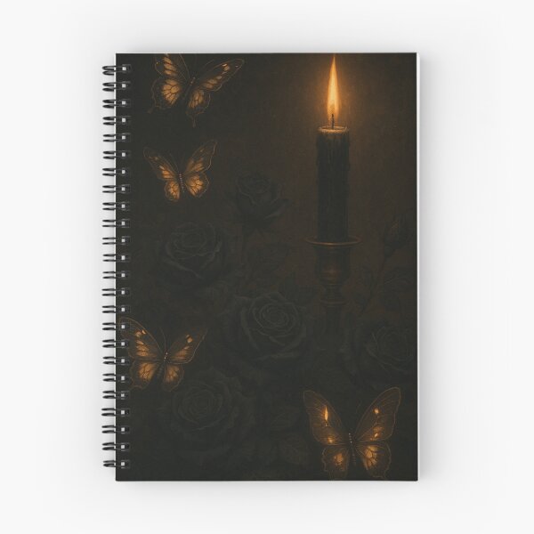 Item preview, The Velvet Garden – Candlelight and Butterflies Gothic Art designed and sold by Painted Moon by Luna Bee™.