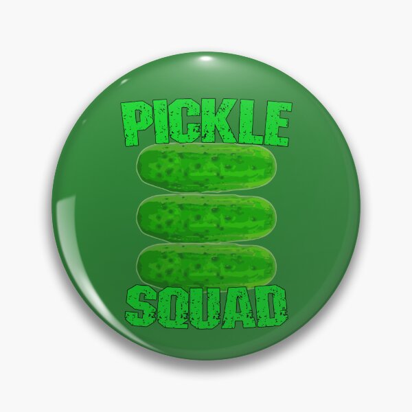 Item preview, Pickle Squad Funny Vegetable Quote designed and sold by SharpThreadZ.