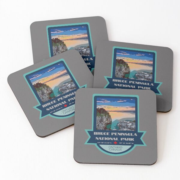 Item preview, Bruce Peninsula National Park Vintage Retro Sticker – Canada National Park Badge Design designed and sold by RouseDesigns.