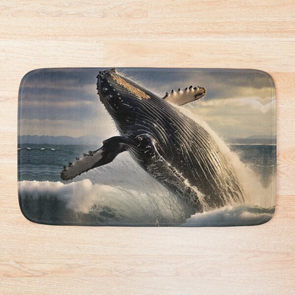 Item preview, Breaching Whale Art Print designed and sold by Infopreneur1231.
