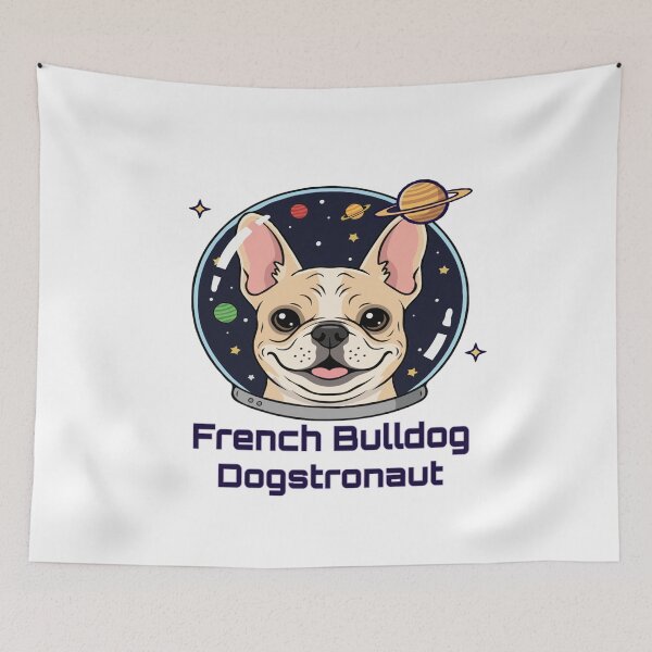 Item preview, French Bulldog Dogstronaut  – Cute Dog in Space designed and sold by The Real Life Symphony.