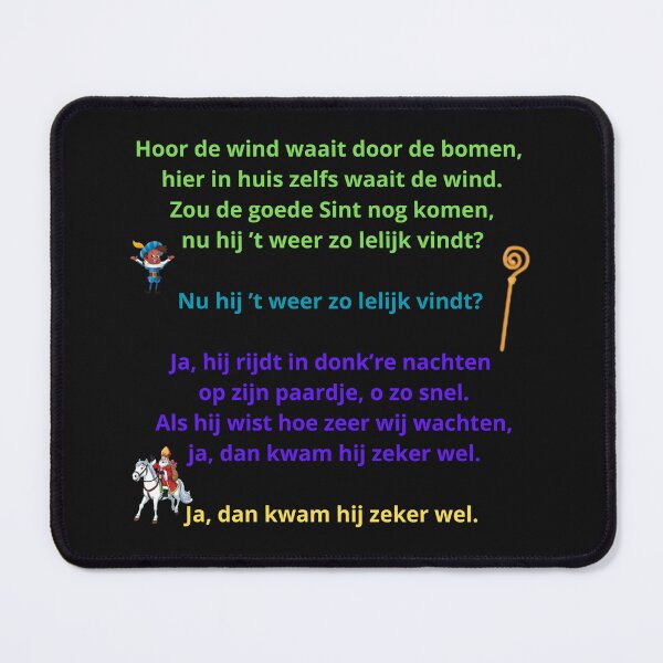 Item preview, Hoor de wind waait door de bomen – Kleurrijk Sinterklaasliedje in vrolijke stijl designed and sold by snoezelstudio.