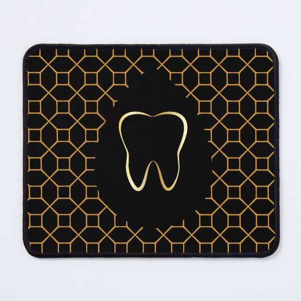 Item preview, Golden Geometric Tooth Design - Dental Office Decor - Modern Dentistry Art designed and sold by Mommy-Smile.