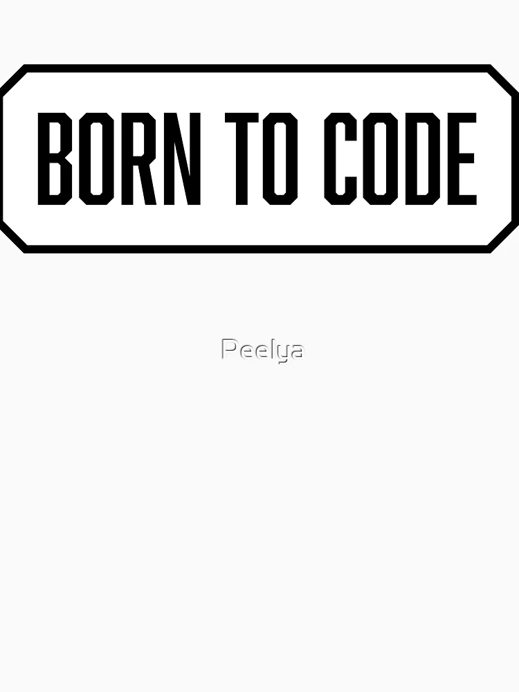 Thumbnail 6 of 6, Pullover Hoodie, Born To Code designed and sold by Peelya.
