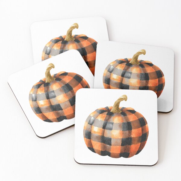 Item preview, Plaid watercolor pumpkin designed and sold by MendaciousMina.