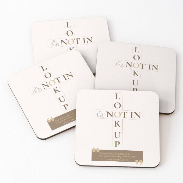 Item preview, Look Up Not In - Saint Carlo Acutis Quote - Catholic designed and sold by saintsnscholars.