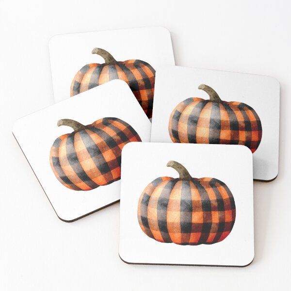 Item preview, Plaid watercolor pumpkin designed and sold by MendaciousMina.