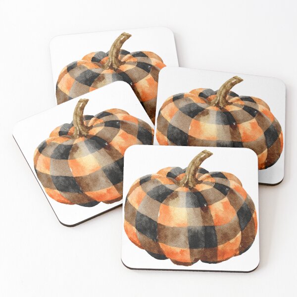 Item preview, Plaid watercolor pumpkin designed and sold by MendaciousMina.