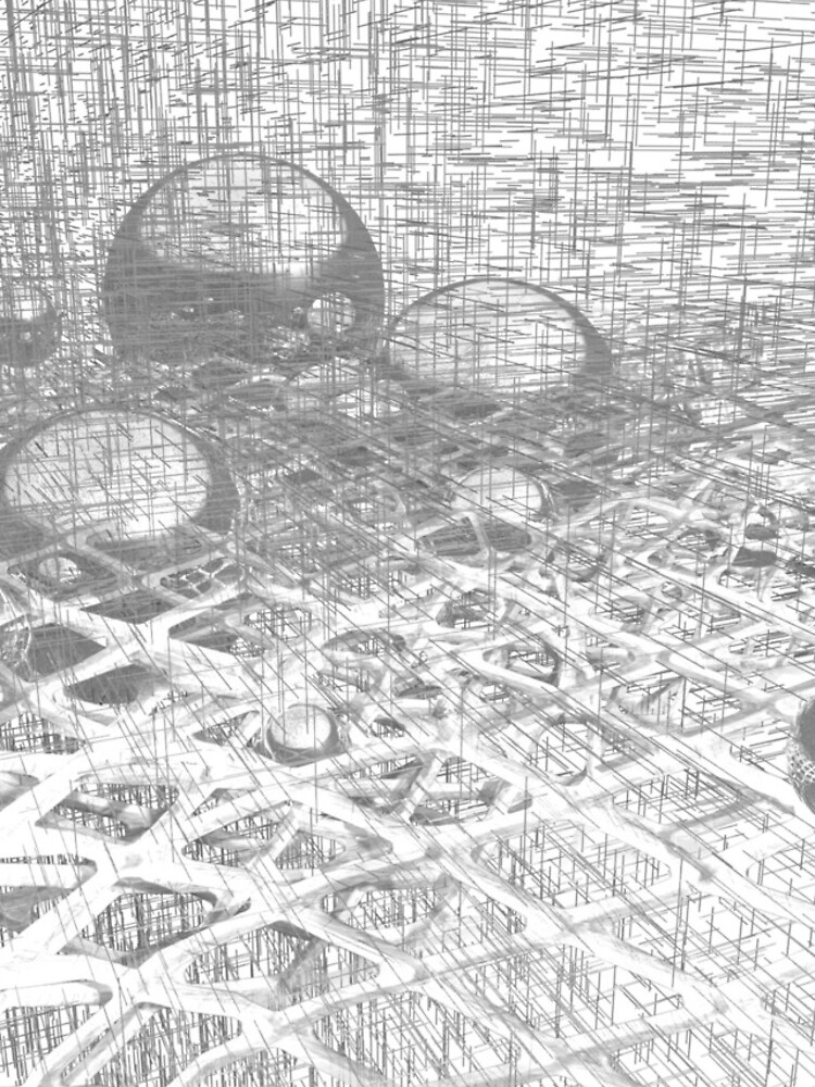 Thumbnail 5 of 5, iPhone Case, Synthetic Nature Grid designed and sold by DigitalBootleg.