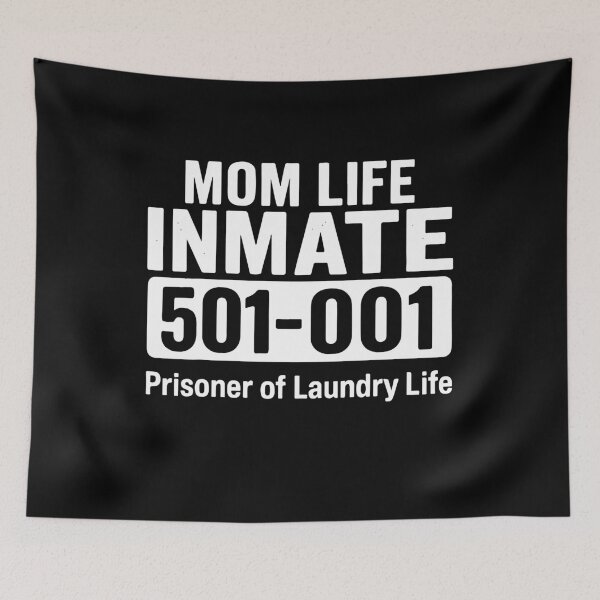 Item preview, Funny Mom Halloween, Mom Life Inmate, Jail Costume Halloween, Prisoner Of Laundry Life designed and sold by PrintItStudio.