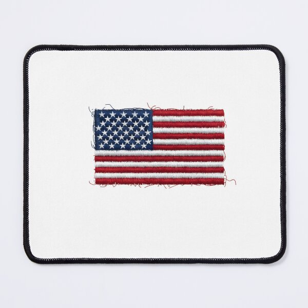 Item preview, Embroidered USA Flag Patch Style designed and sold by Paper Drip.