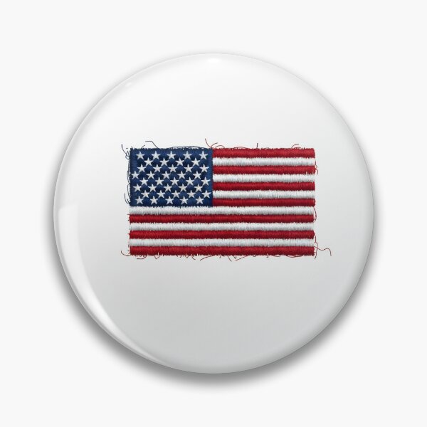 Item preview, Embroidered USA Flag Patch Style  designed and sold by Paper Drip.