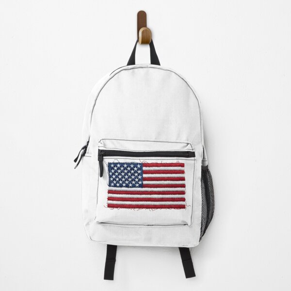 Item preview, Embroidered USA Flag Patch Style designed and sold by Paper Drip.