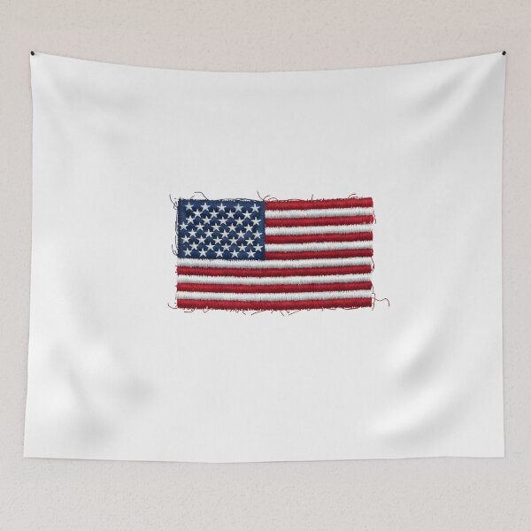 Item preview, Embroidered USA Flag Patch Style  designed and sold by Paper Drip.