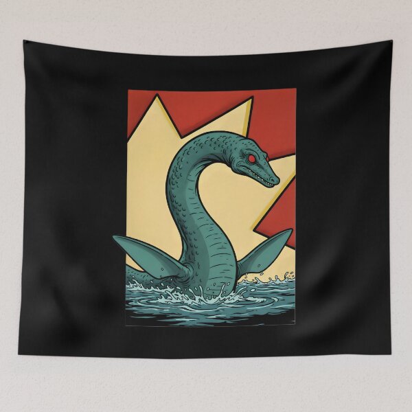 Item preview, Retro Loch Ness Monster – Vintage Cryptid designed and sold by SidTastic .