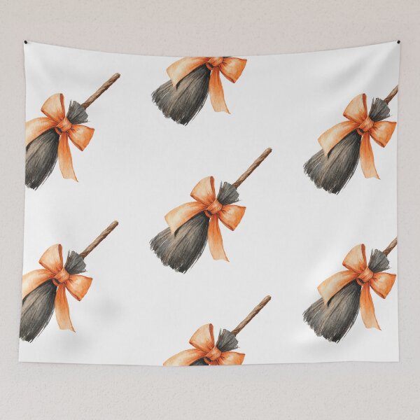 Item preview, Watercolor Witch's broom designed and sold by MendaciousMina.