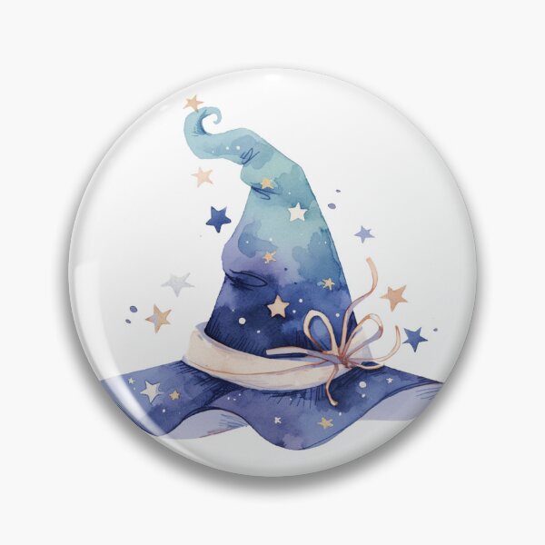 Item preview, Celestial Watercolor Witch's hat designed and sold by MendaciousMina.