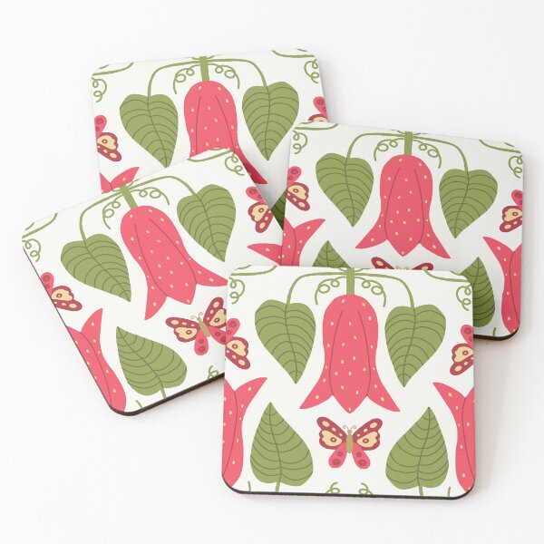 Item preview, Red copihue and butterfly designed and sold by FrancesPoff.