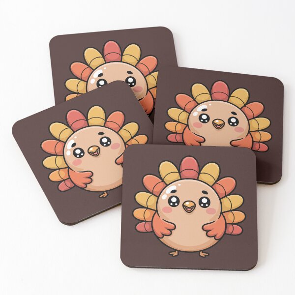 Item preview, kawaii thanksgiving turkey  designed and sold by jkrphoto.