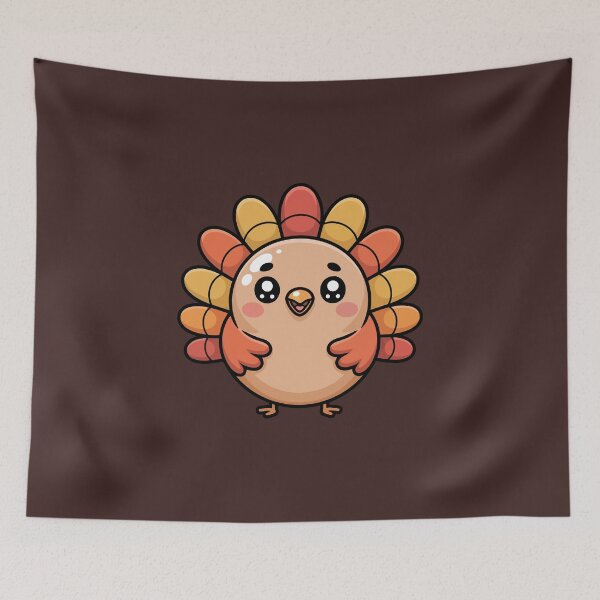 Item preview, kawaii thanksgiving turkey  designed and sold by jkrphoto.
