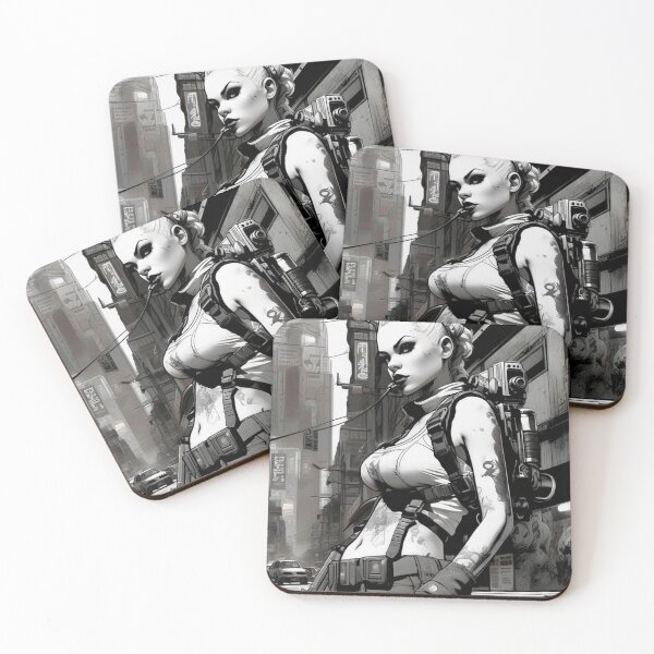 Item preview, Cyberpunk Black & White concept 2 - Sci Fi Art concept designed and sold by Delerat7.